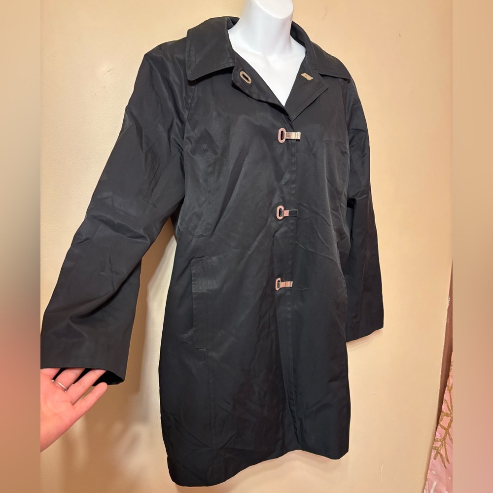 London Fog Black Trench Coat